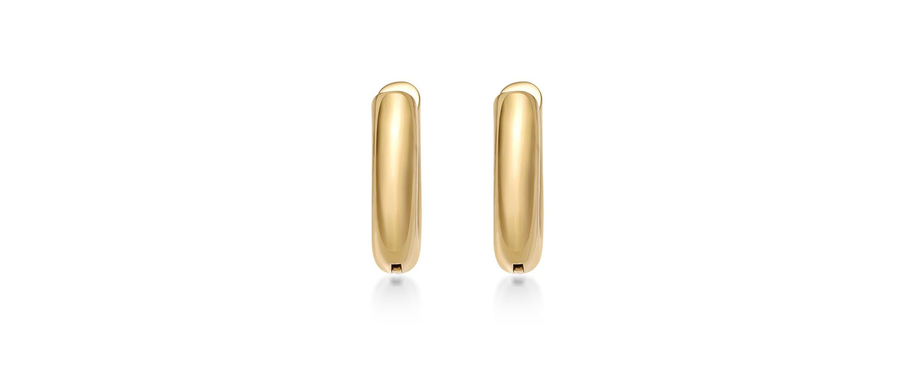 Hoop Earrings in Ion Plated Stainless Steel