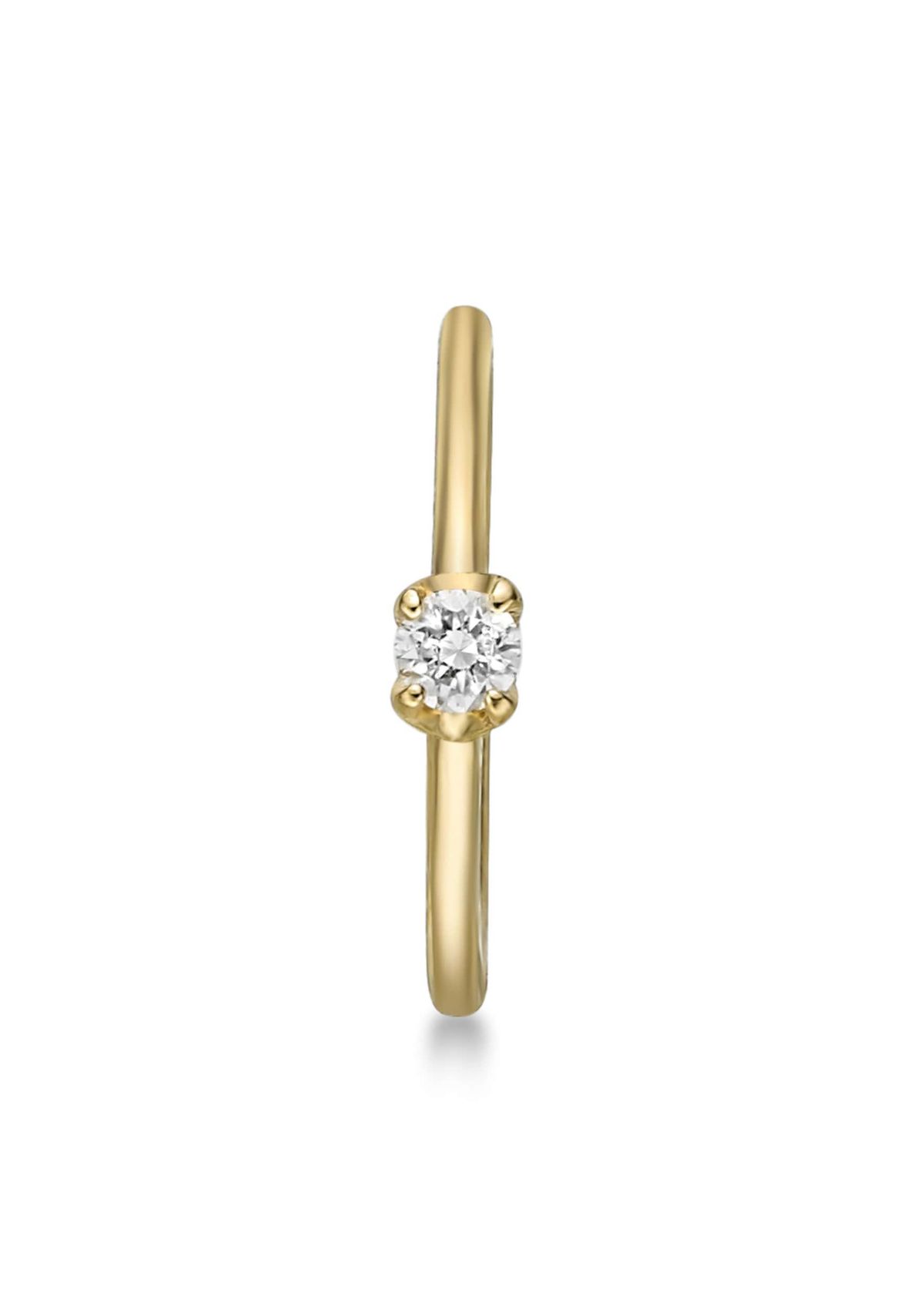 Lab Created Lila Moon Lab-Grown Diamond Accent Hoop Nose Ring in 14K Gold