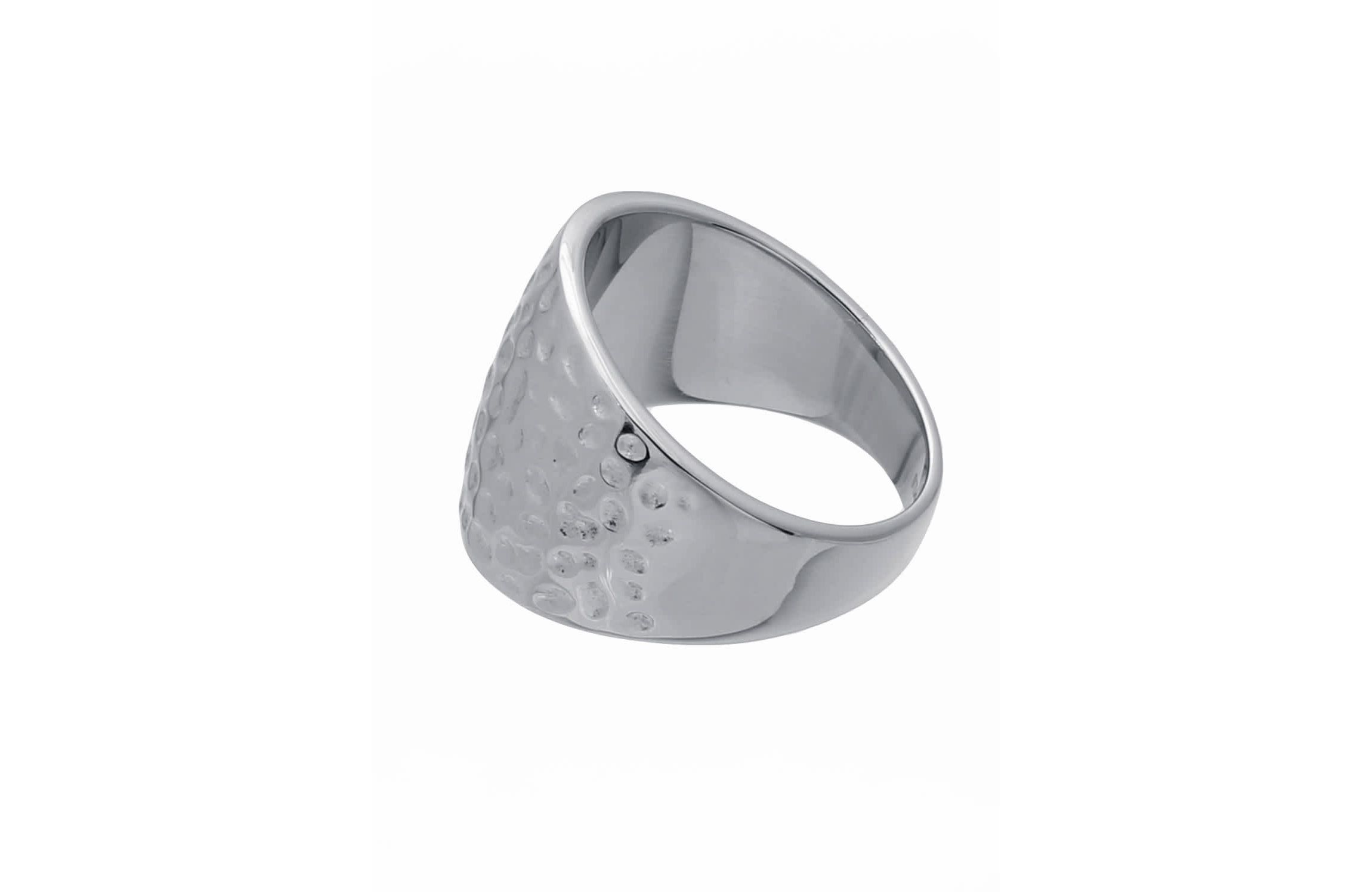 Stainless Steel Textured Ring
