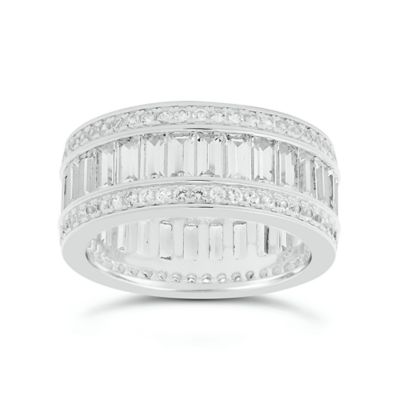 Gemminded Lab Created 1 1/8 ct. t.w. White Sapphire Ring in Sterling Silver