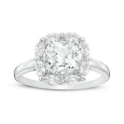 Gemminded Lab Created 2 7/8 ct. t.w. White Sapphire Ring in Sterling Silver