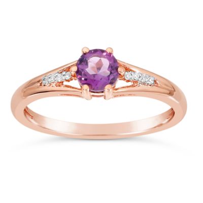 Gemminded Women's Rose Gold Gemstone Ring, 8