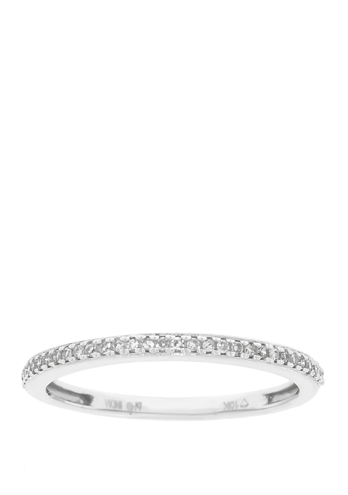 7/8 ct. t. w. Sapphire and 1/4 ct. t.w. Diamond Ring in 10K White Gold