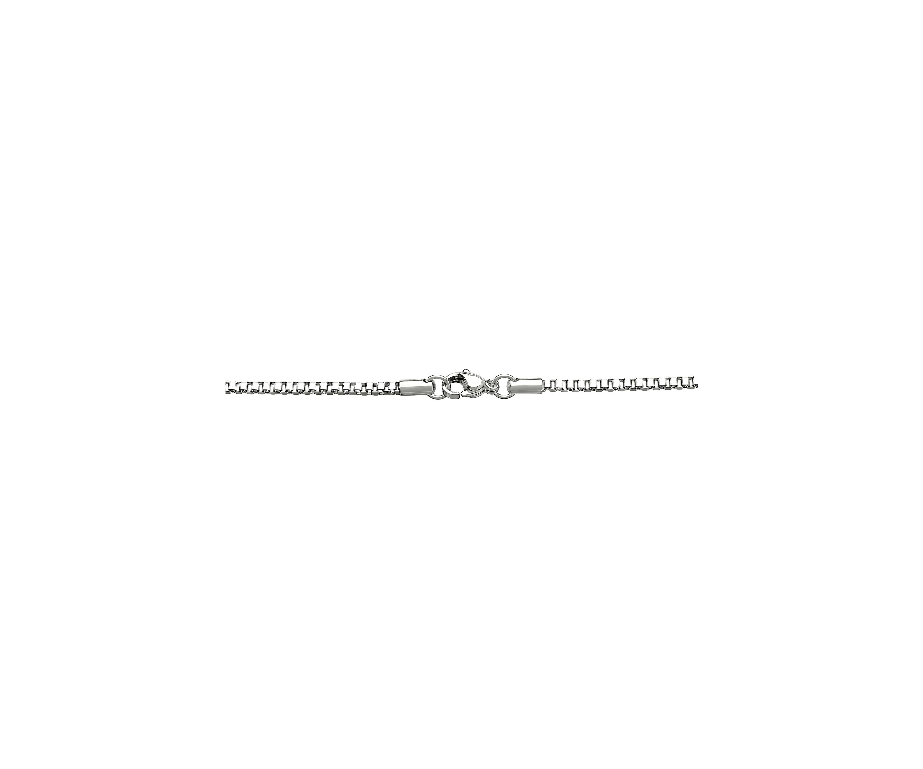 Stainless Steel 2 Millimeter Box Chain Necklace, 24 Inch