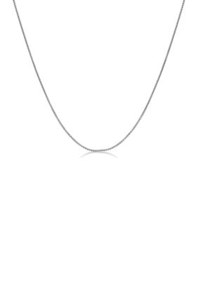 Belk & Co Men's Stainless Steel 2 Millimeter Round Box Chain Necklace, 24 Inch