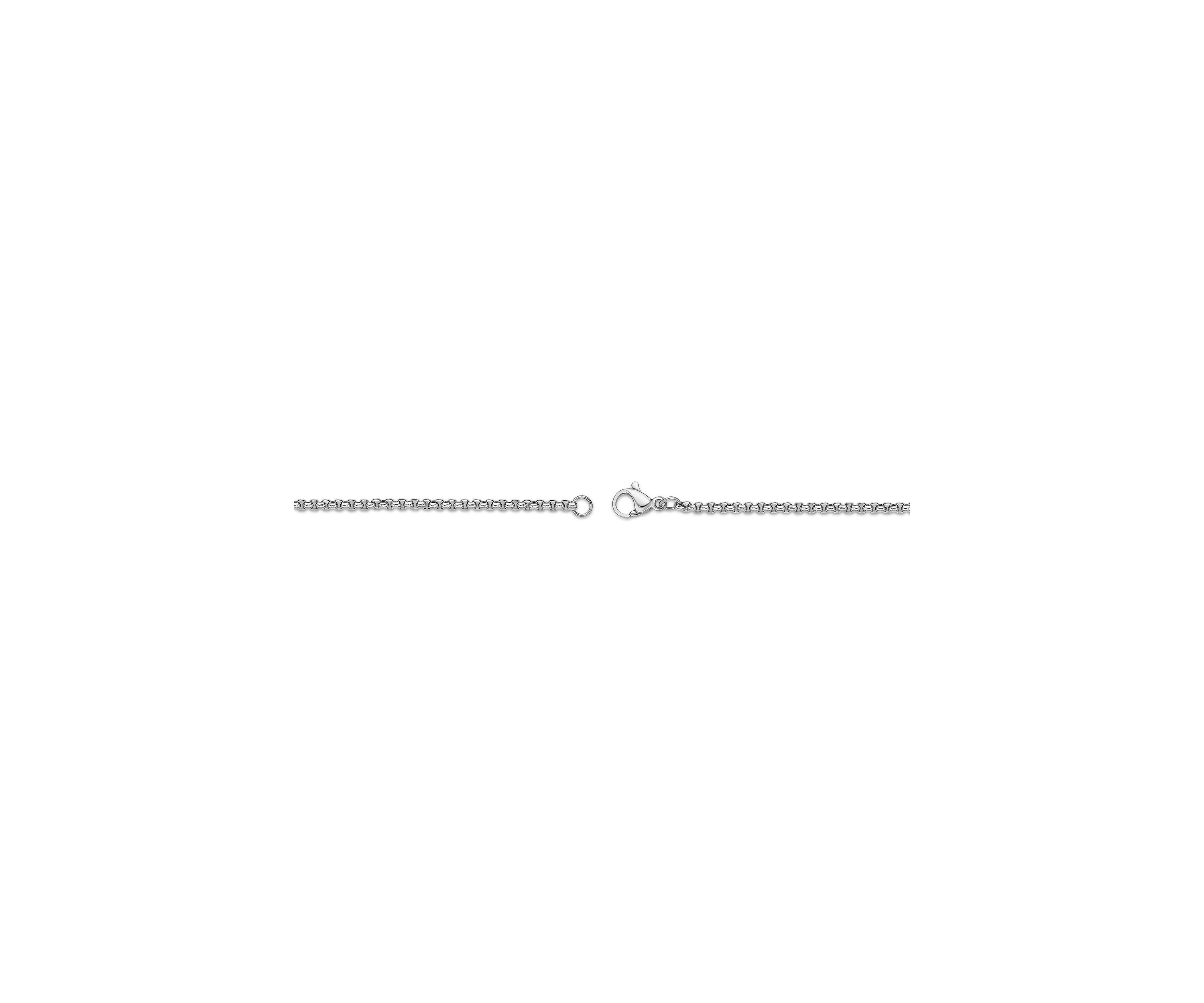 Stainless Steel 2 Millimeter Round Box Chain Necklace, 24 Inch