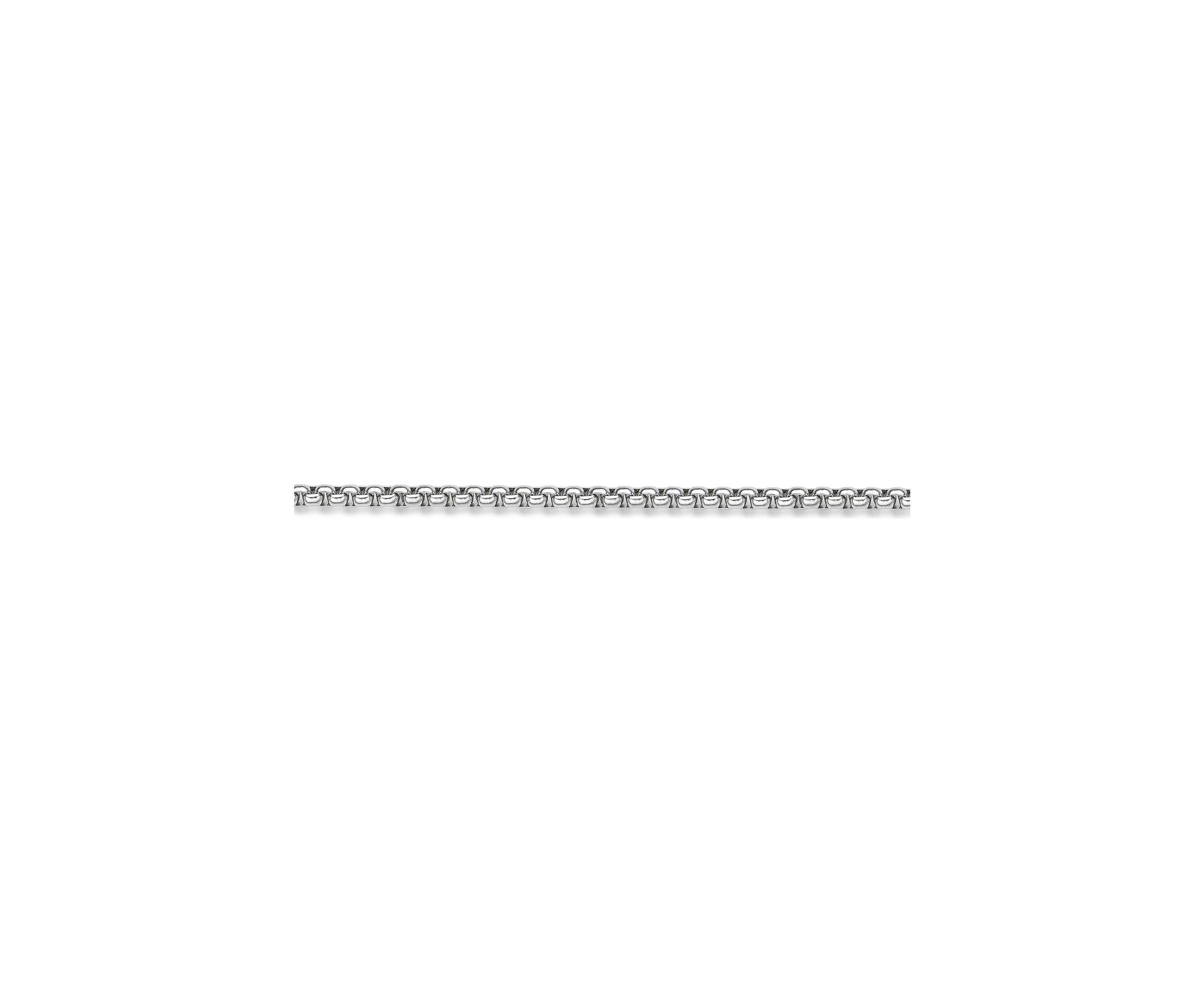 Stainless Steel 4 Millimeter Round Box Chain Necklace, 24 Inch