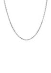 Stainless Steel 2.5 Millimeter Rolo Chain Necklace, 24 Inch
