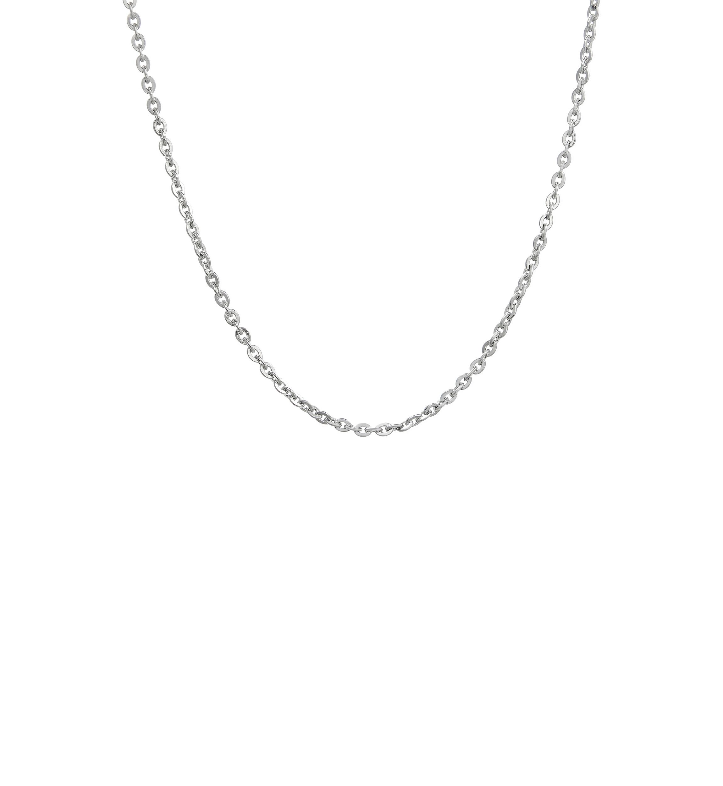 Stainless Steel 2.5 Millimeter Rolo Chain Necklace, 24 Inch