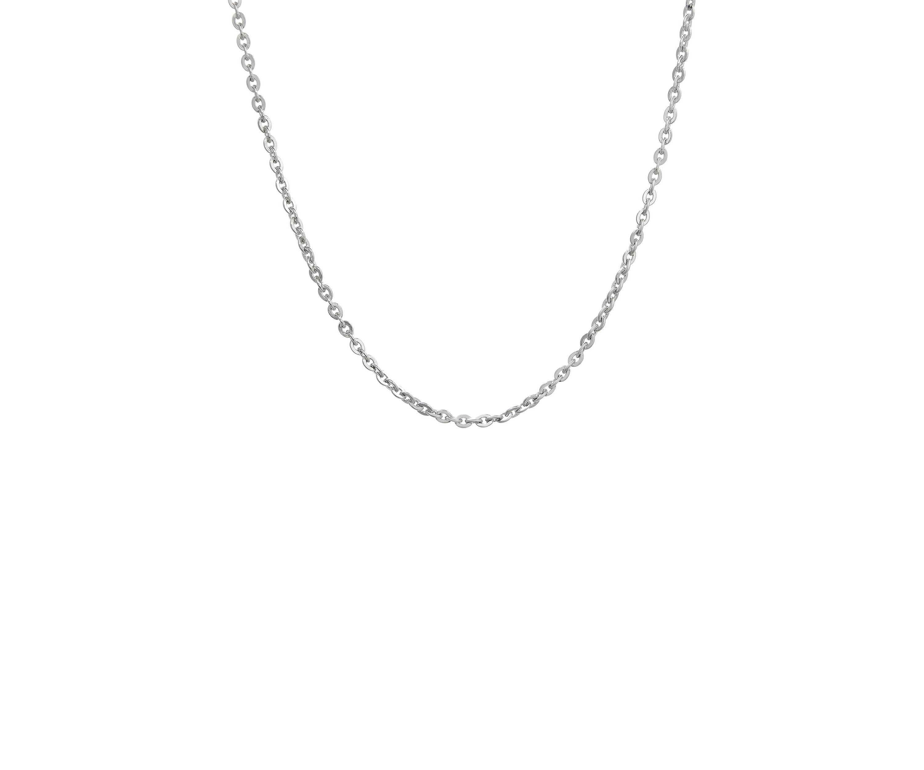 Stainless Steel 2.5 Millimeter Rolo Chain Necklace, 24 Inch