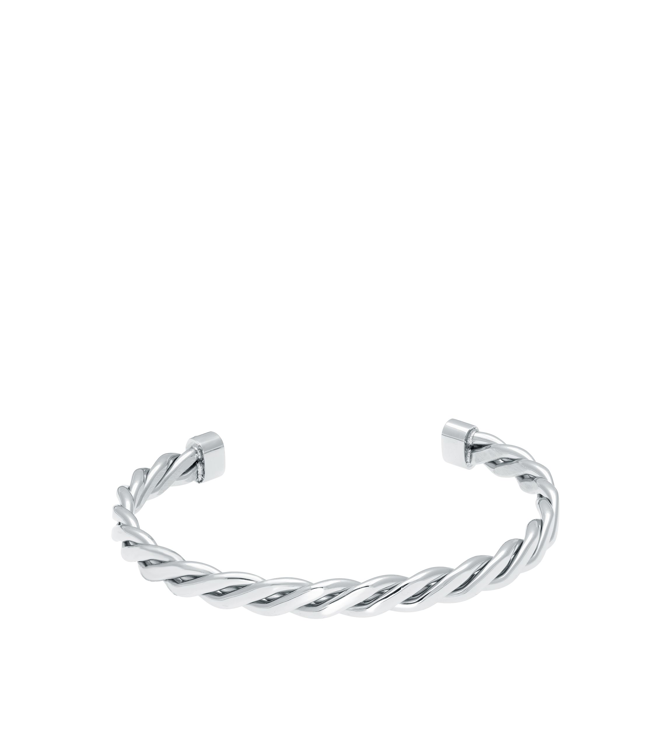 Stainless Steel Twisted Cuff Bangle