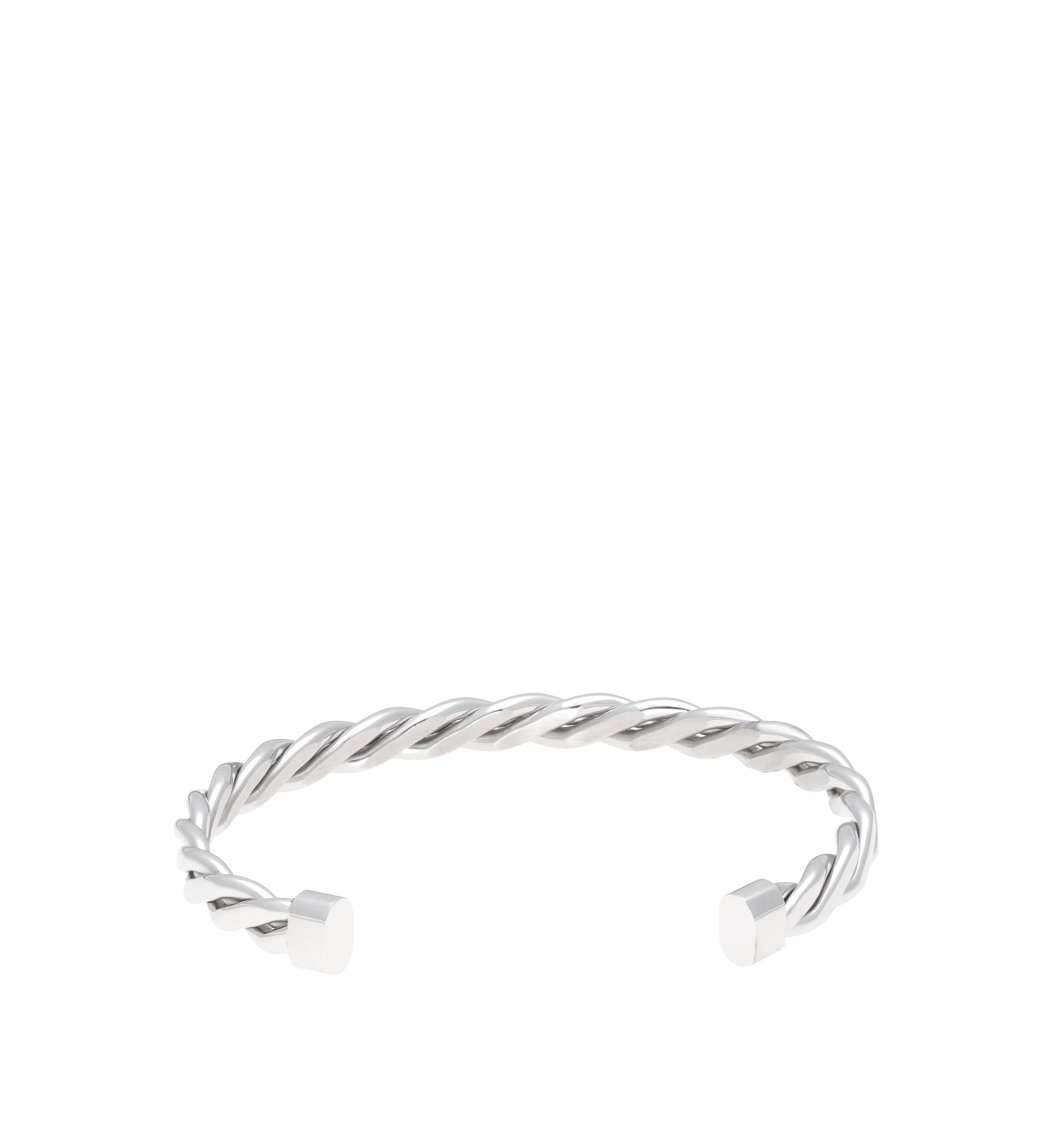 Stainless Steel Twisted Cuff Bangle