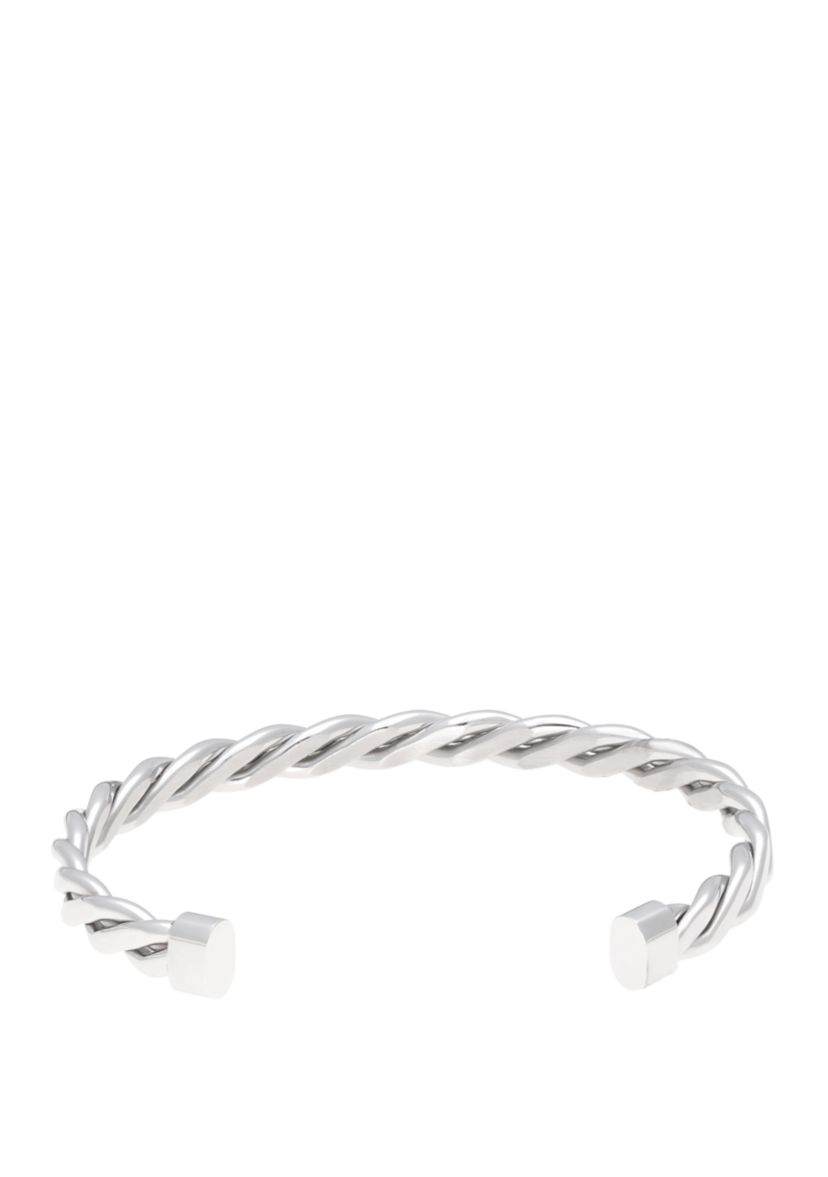 Stainless Steel Twisted Cuff Bangle