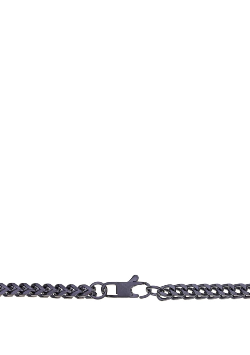 24 Inch Stainless Steel Square Wheat Necklace