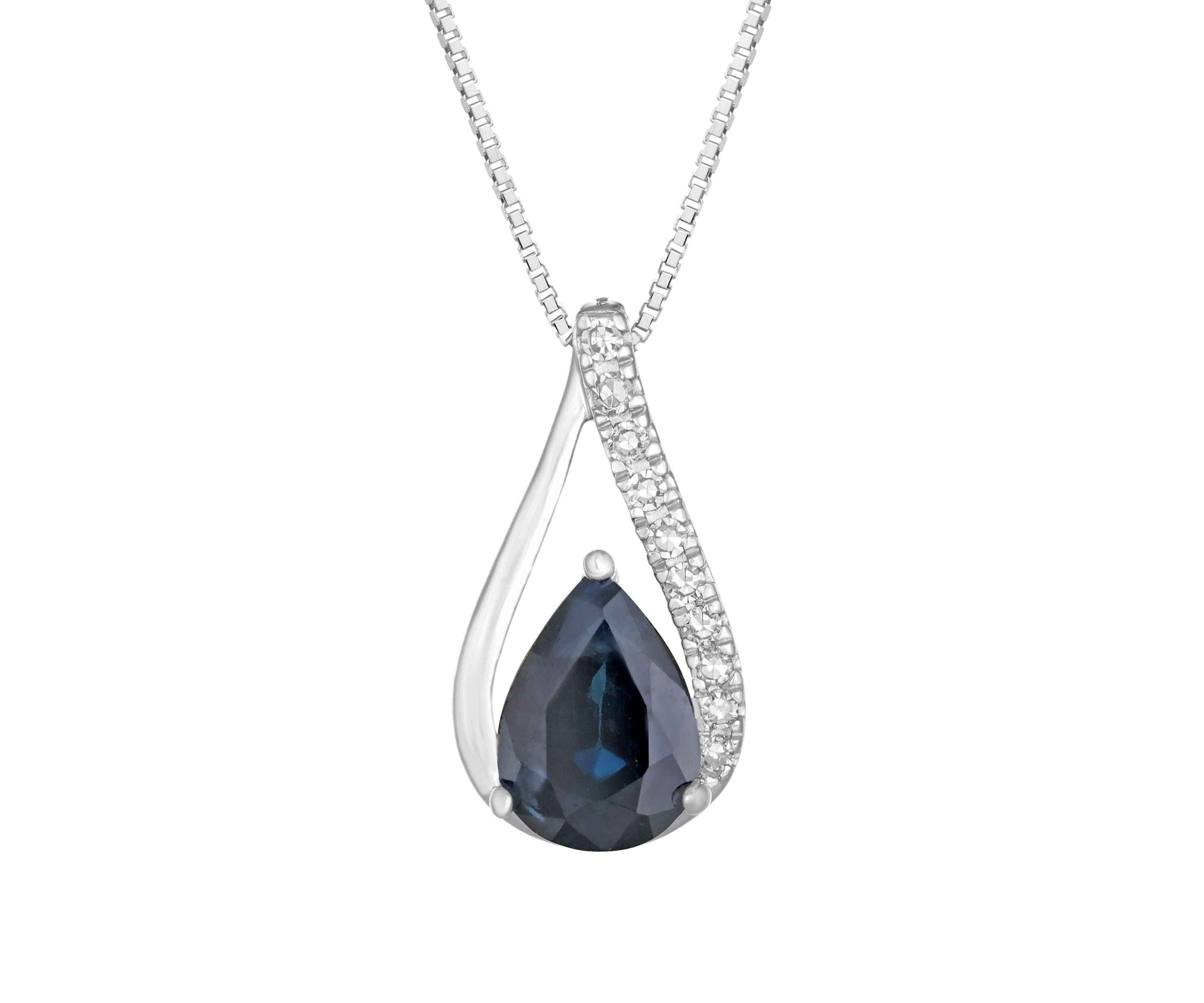 Sapphire and Diamond Necklace