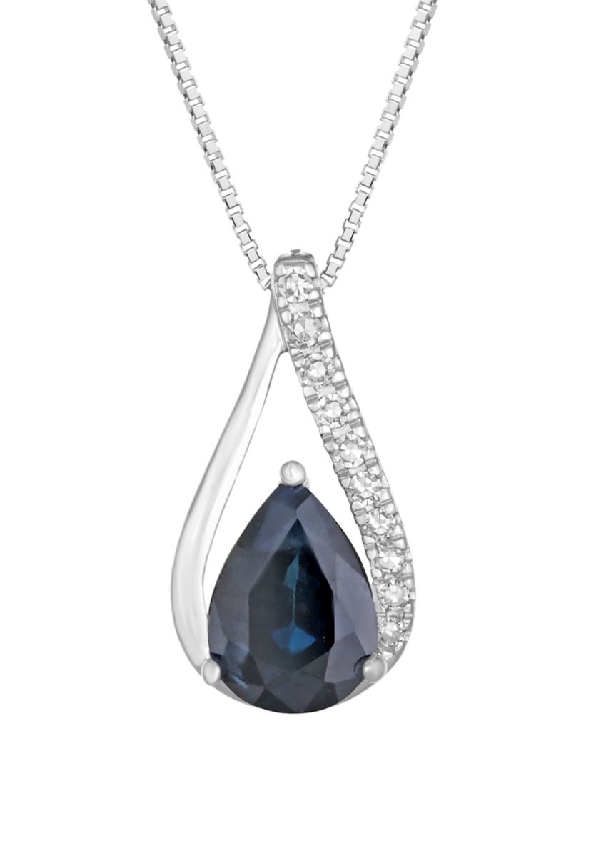Sapphire and Diamond Necklace