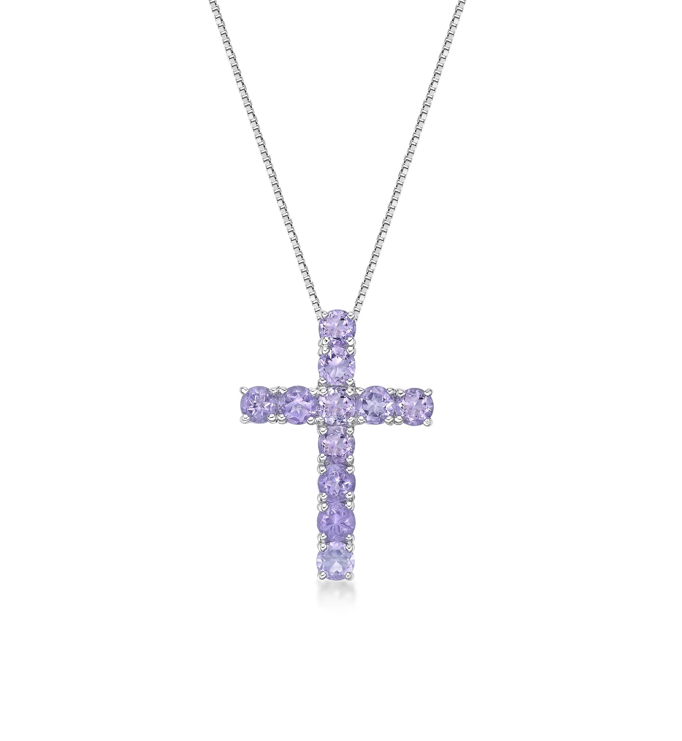 1 3/4 ct. t.w.Amethyst Pendant Necklace in Sterling Silver