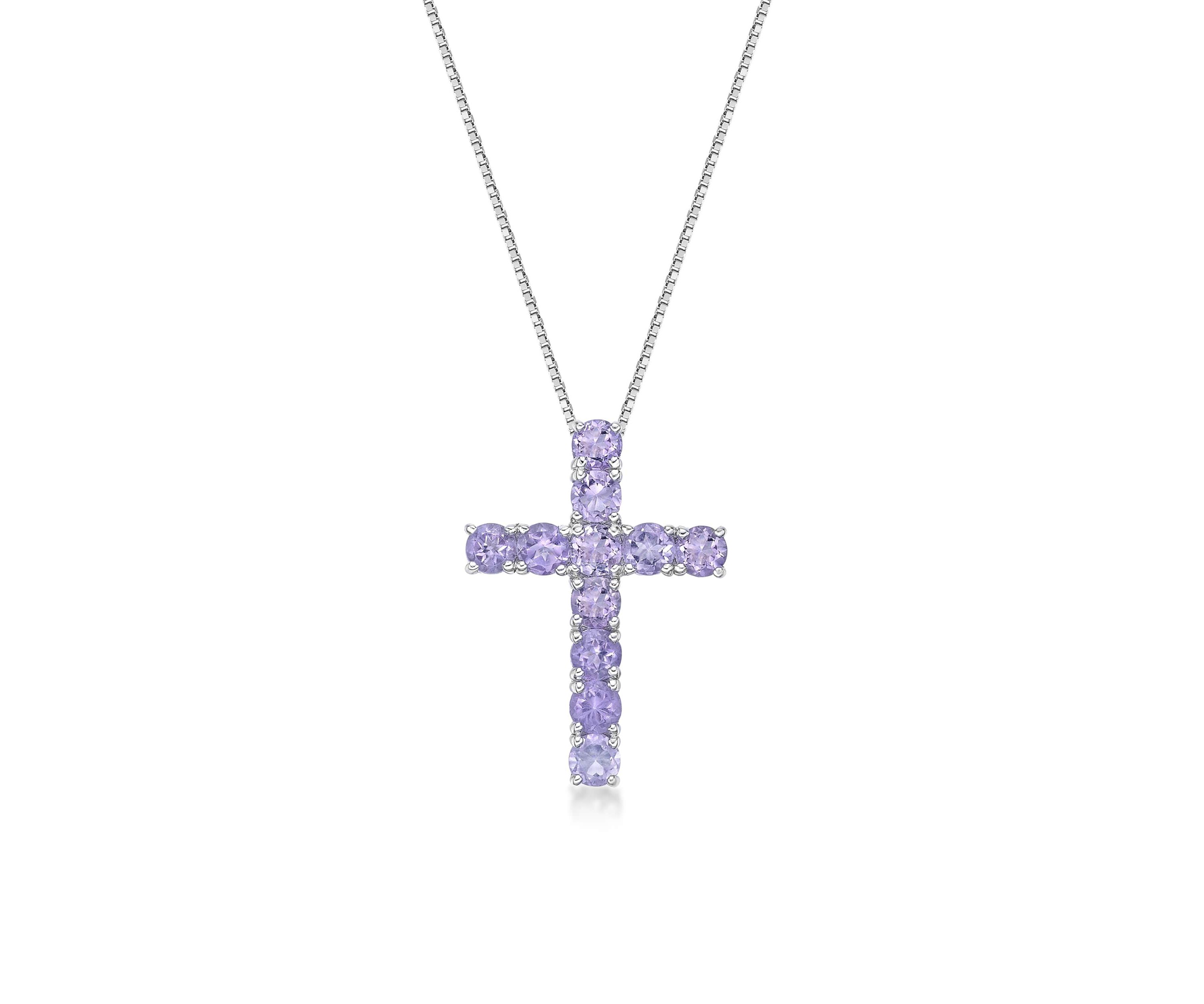 1 3/4 ct. t.w.Amethyst Pendant Necklace in Sterling Silver