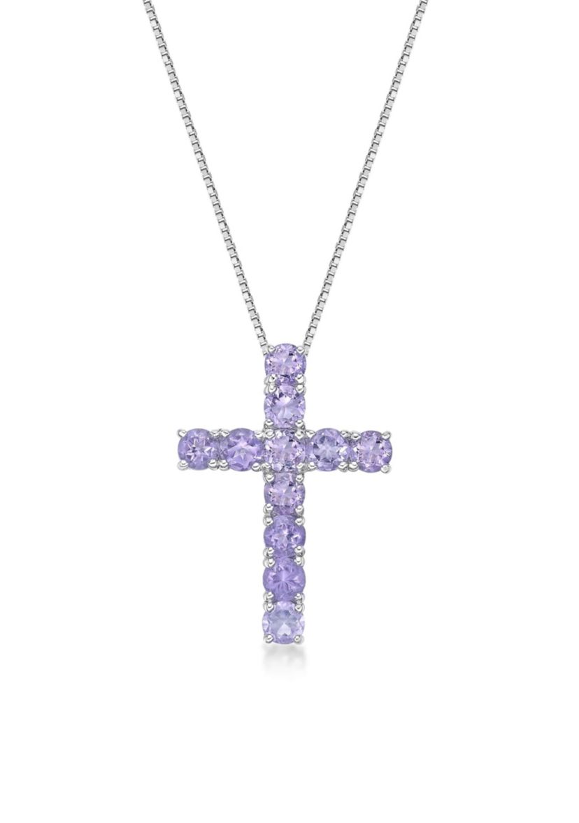 1 3/4 ct. t.w.Amethyst Pendant Necklace in Sterling Silver
