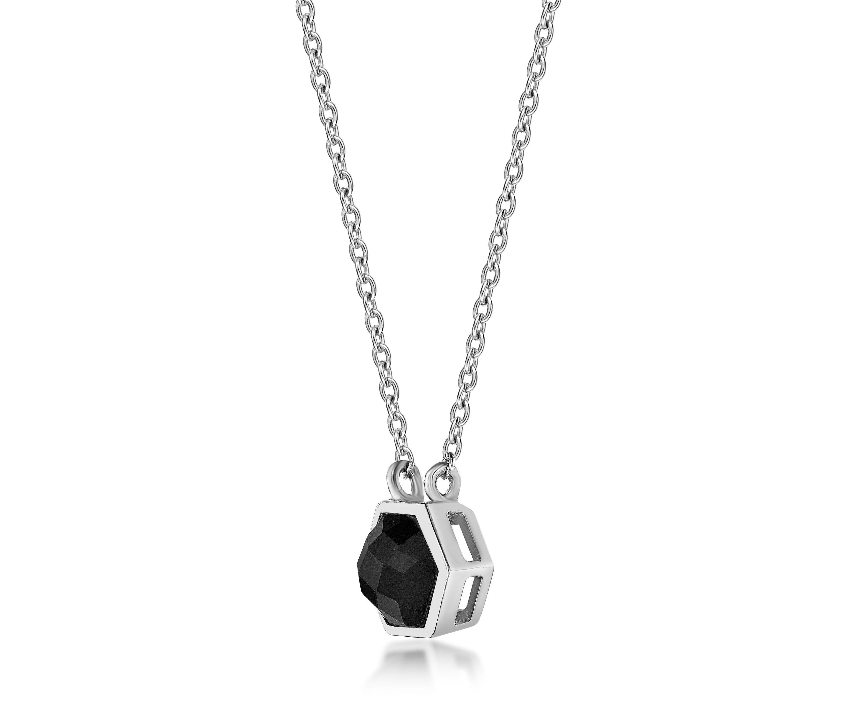 2 ct. t.w. Black Onyx Pendant Necklace in Sterling Silver