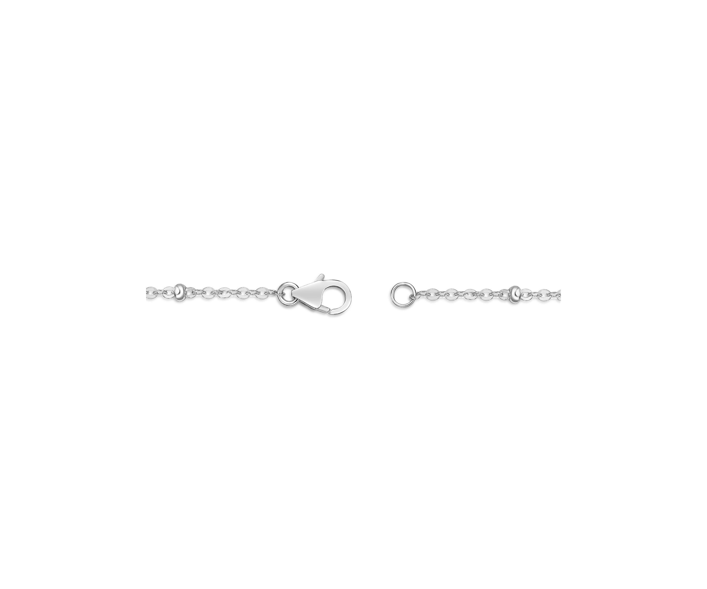 1/10 ct. t.w. White Topaz Necklace in Sterling Silver