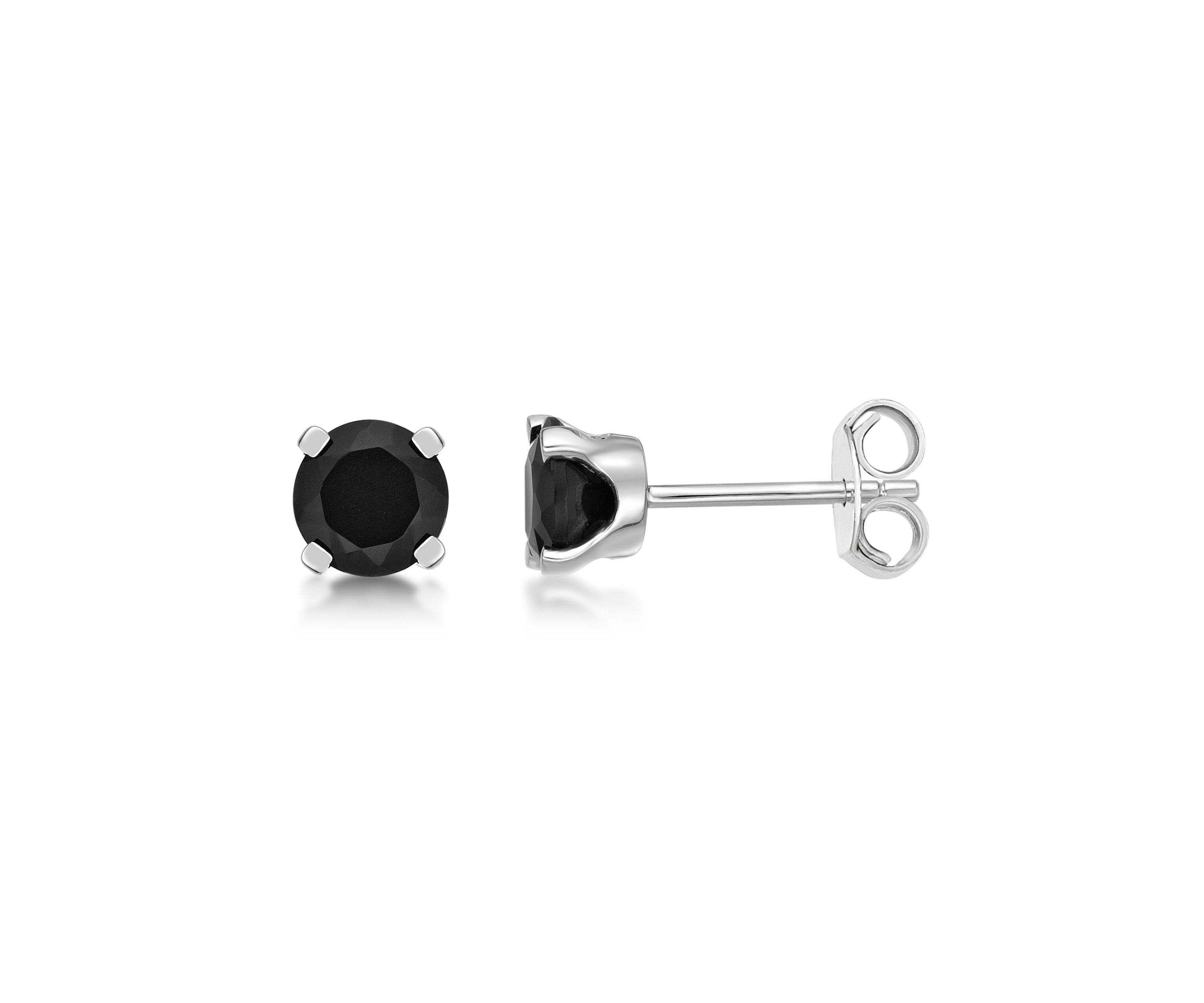 0.7 ct. t.w. Black Onyx Stud Earrings in Sterling Silver