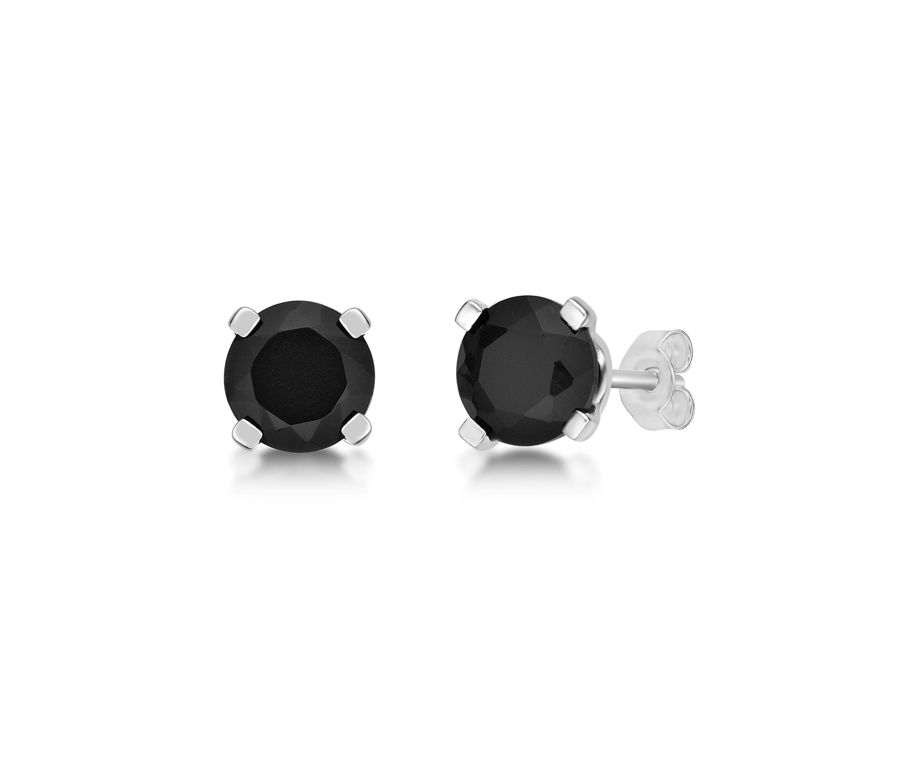 0.7 ct. t.w. Black Onyx Stud Earrings in Sterling Silver