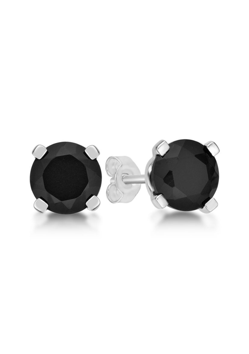 0.7 ct. t.w. Black Onyx Stud Earrings in Sterling Silver