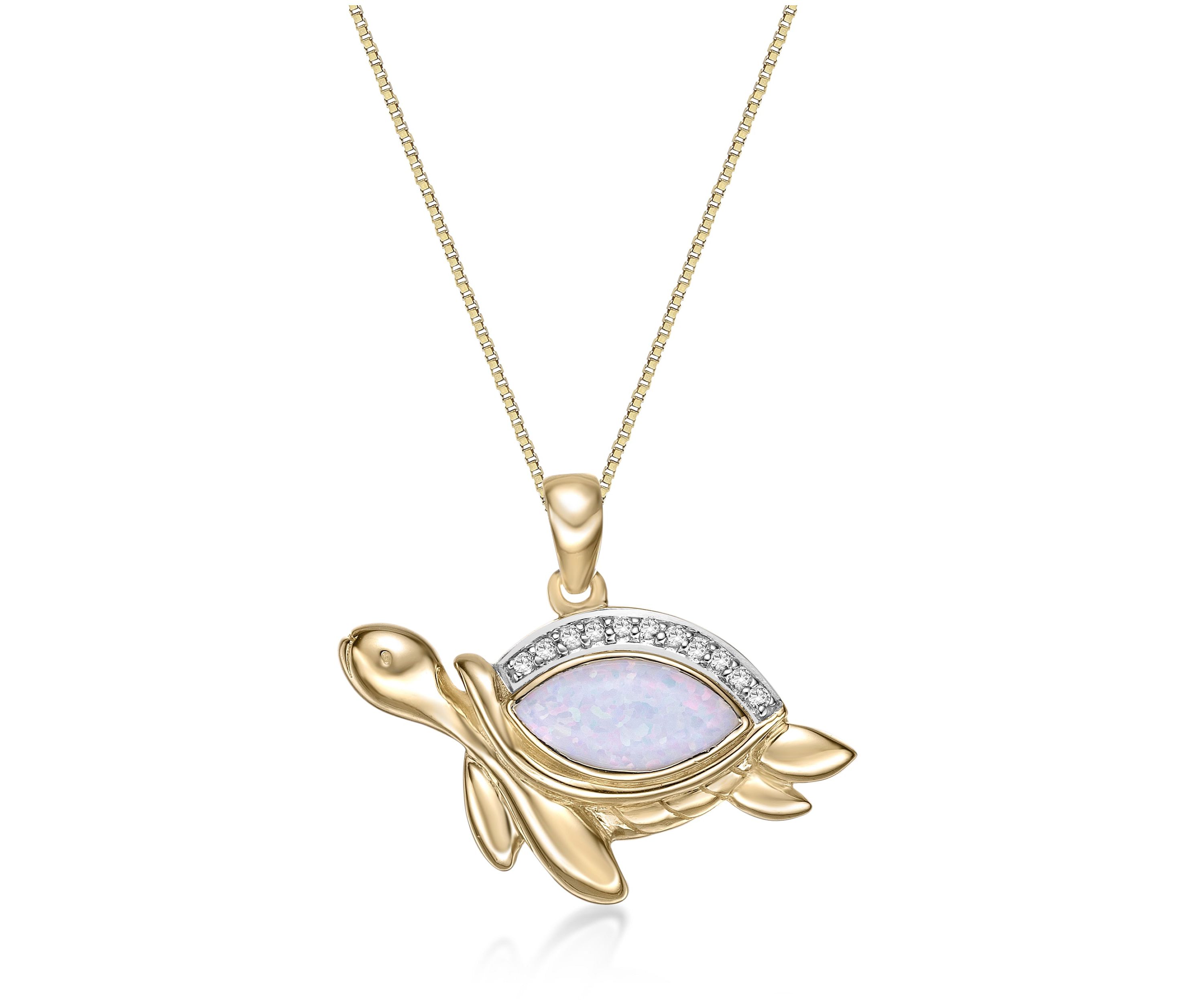 Lab Created 7/8 ct. t.w. Created Opal and Created White Sapphire Necklace in Sterling Silver