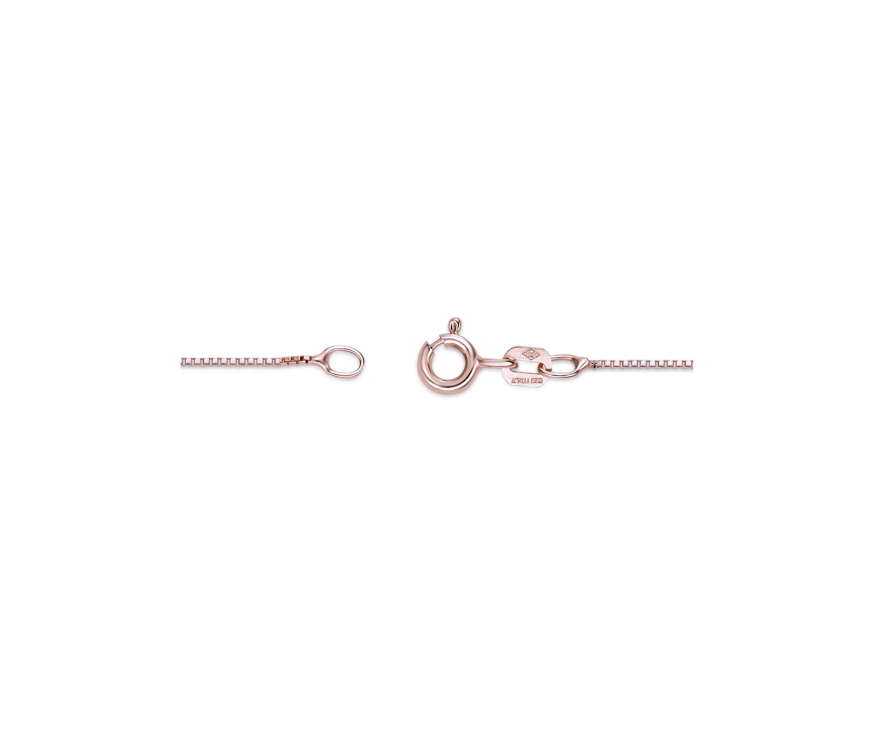 1 ct. t.w.Amethyst Pendant Necklace in 2 Micron Rose Gold Plated Sterling Silver