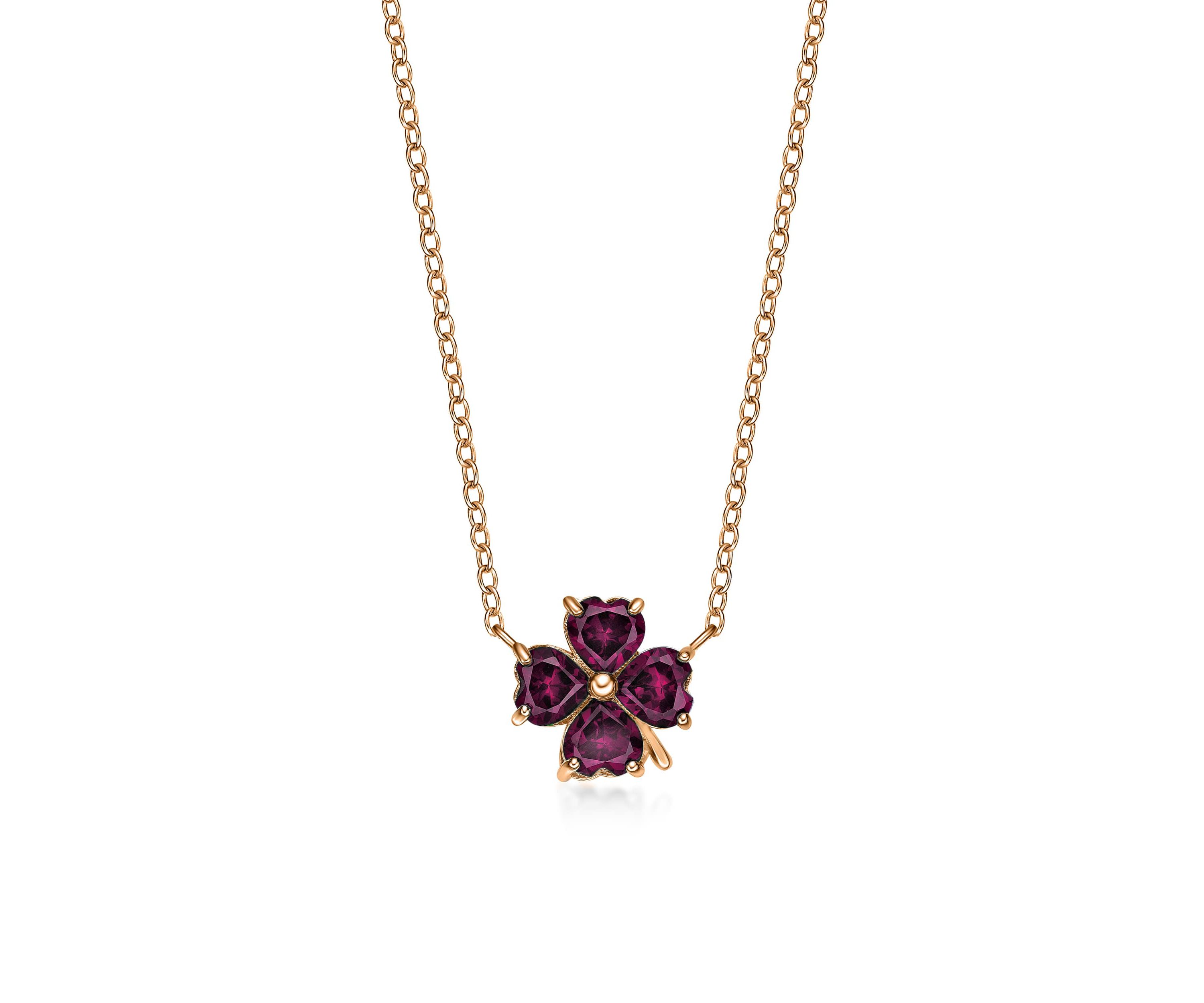 Lab Created 2 3/8 ct. t.w. Created Ruby Pendant Necklace in 2 Micron Rose Gold Plated Sterling Silver