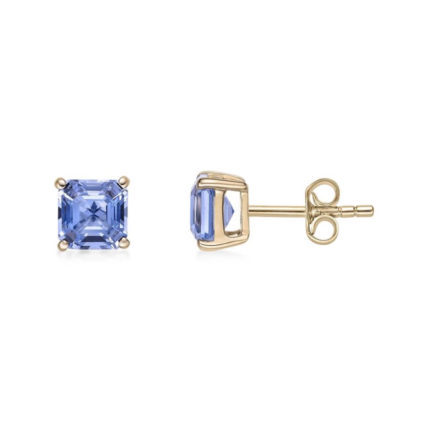 Lab Created 1.68 ct. t.w. Created Aquamarine Earrings in 10K Gold