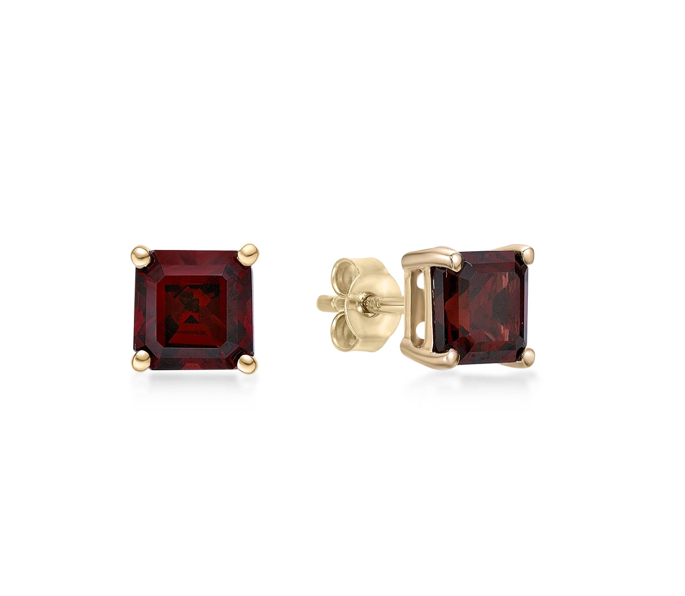 1.62 ct. t.w. Garnet Earrings in 10K Gold