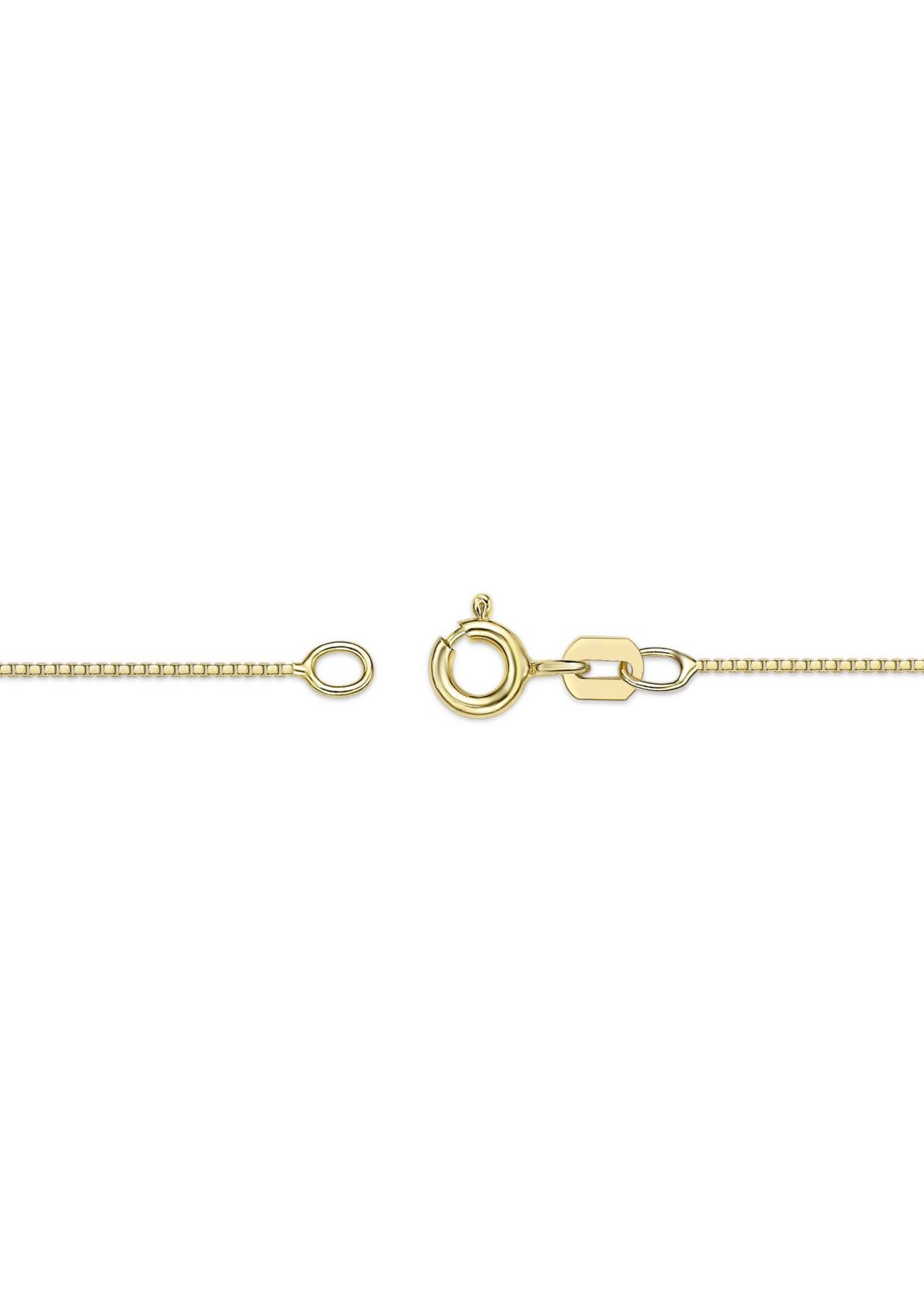 Garnet and White Topaz Pendant in 2 Micron Gold Plated Sterling Silver