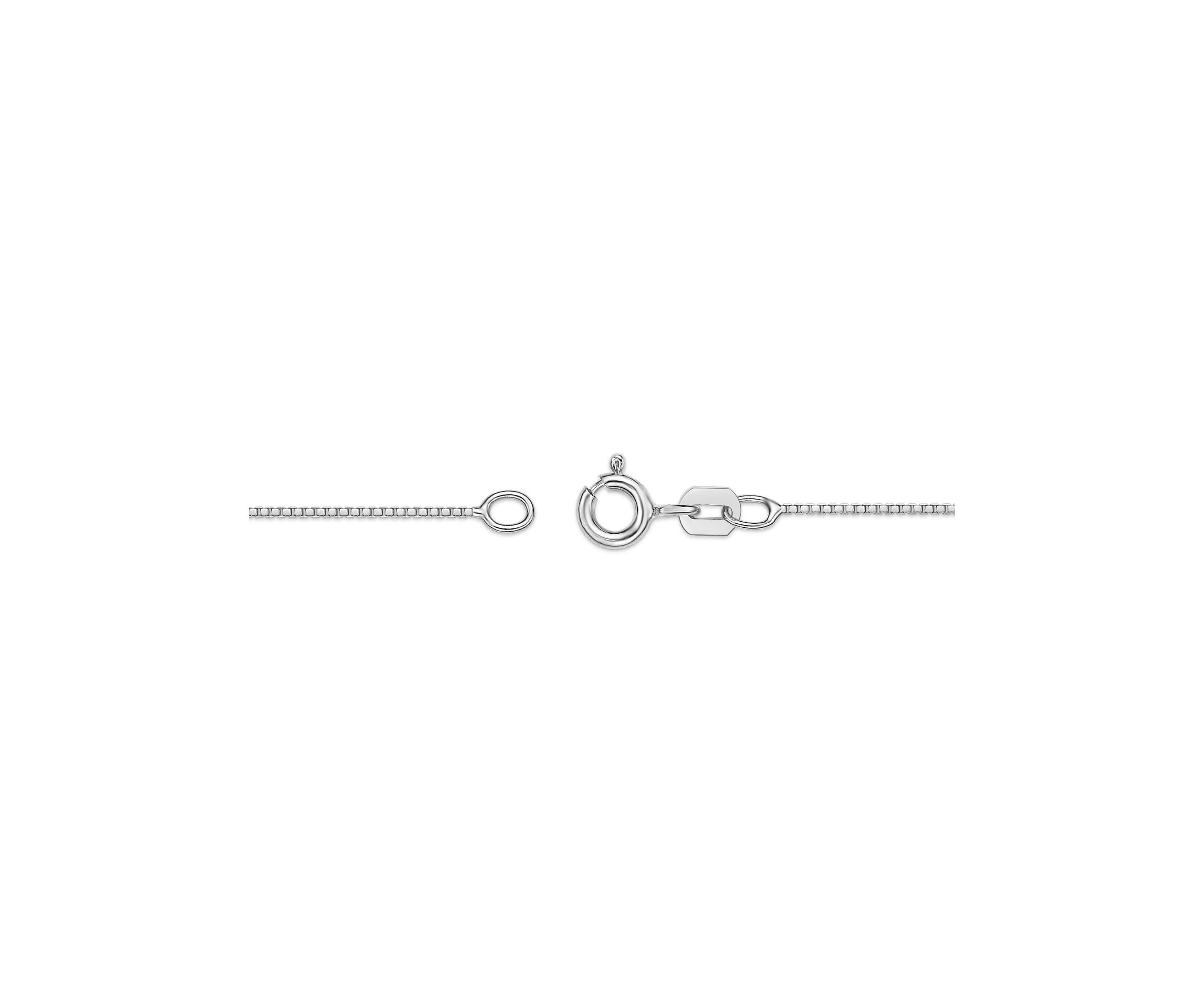 Blue Topaz and Created White Sapphire Pendant Necklace in Sterling Silver