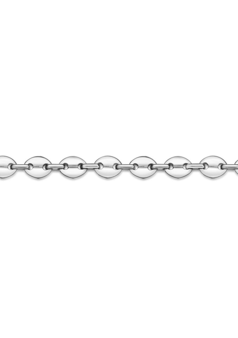 Stainless Steel 9MM Coin Link Chain Necklace, 24" Length