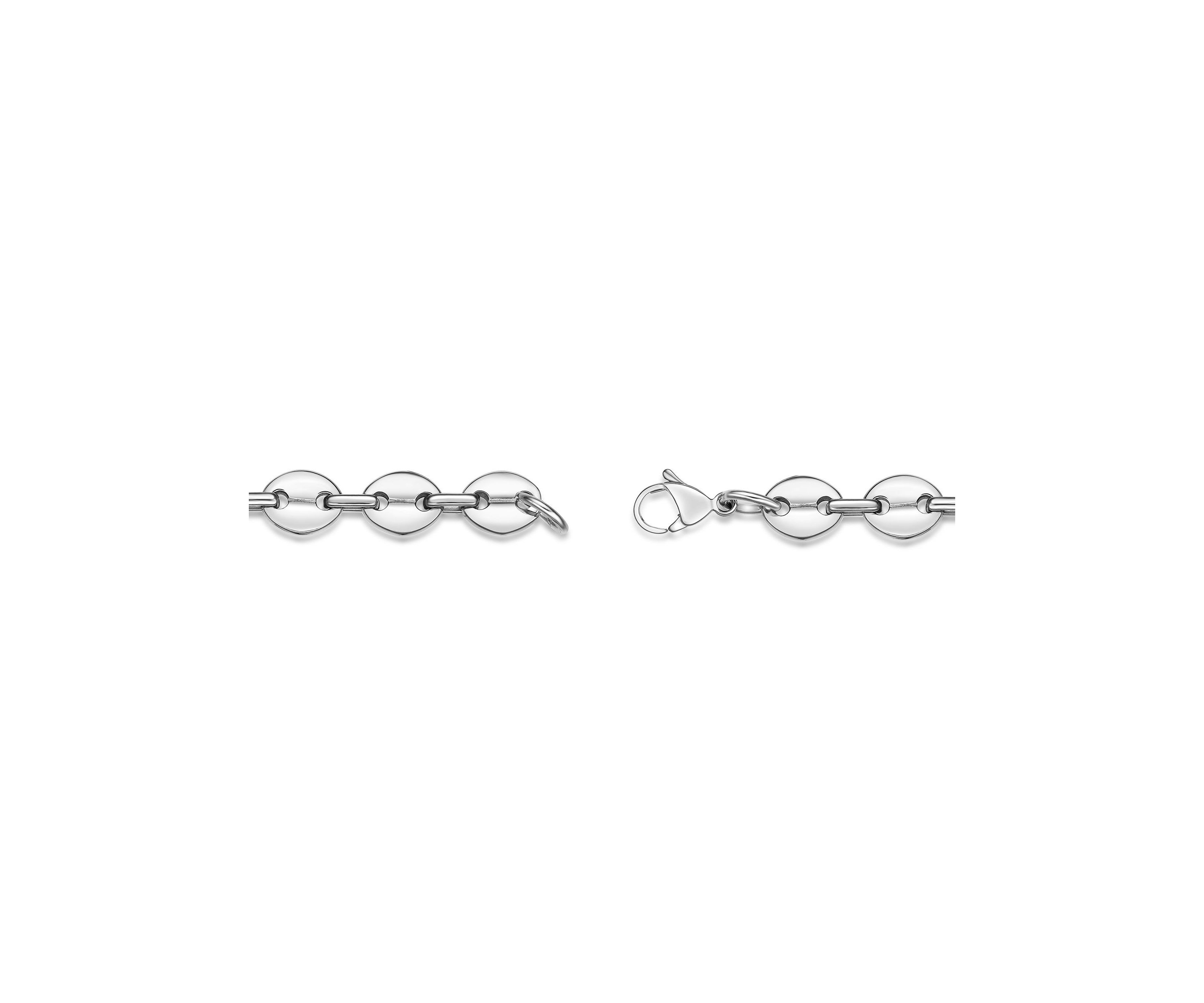 Stainless Steel 9MM Coin Link Chain Necklace, 24" Length