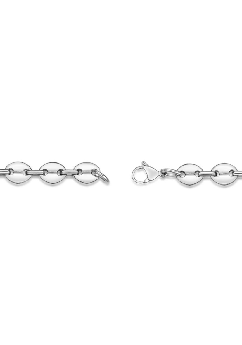 Stainless Steel 9MM Coin Link Chain Necklace, 24" Length