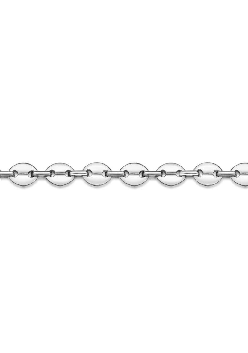 Stainless Steel 9" Coin Link Chain Bracelet