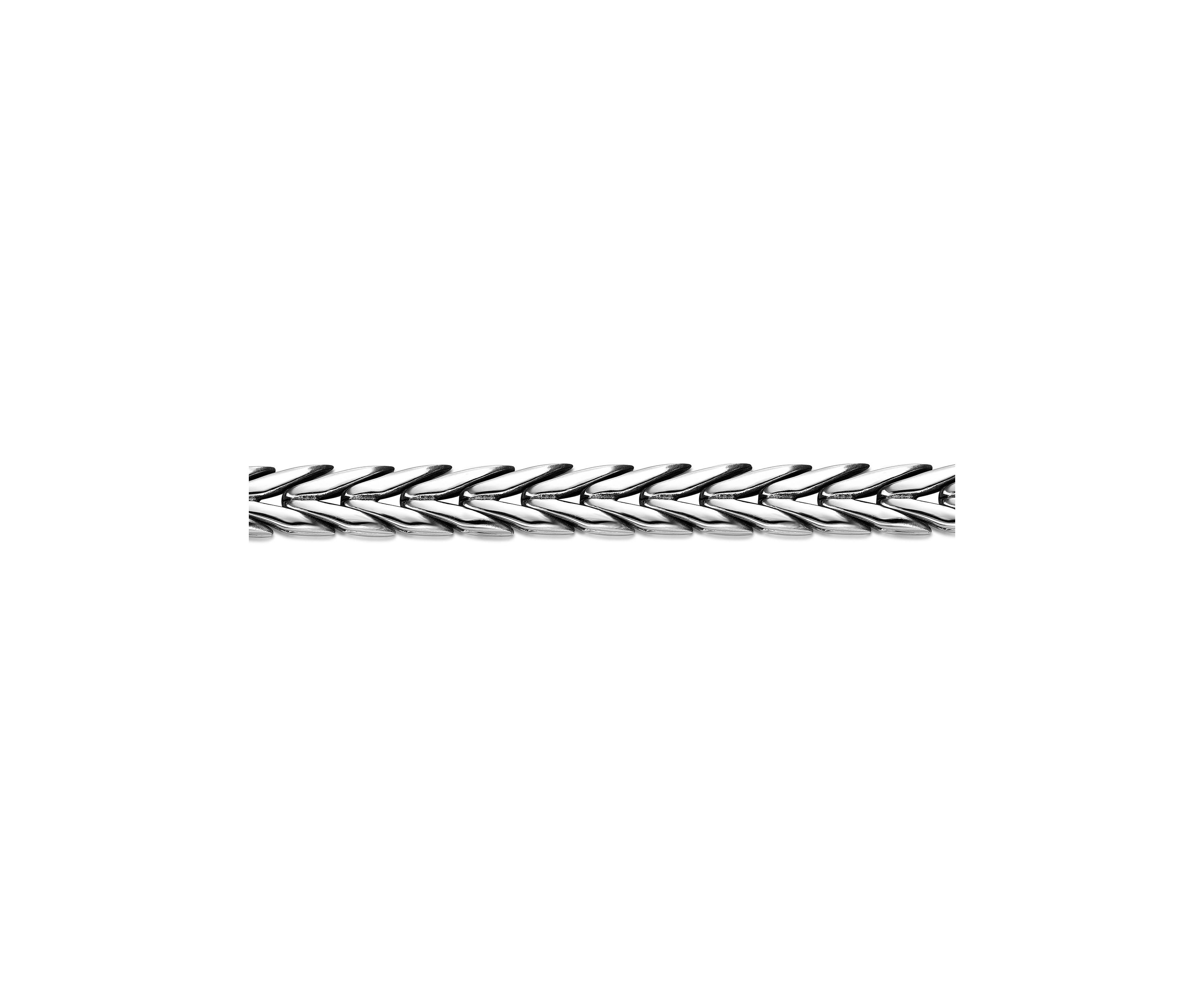 Stainless Steel 9mm Chevron Bracelet in 9"