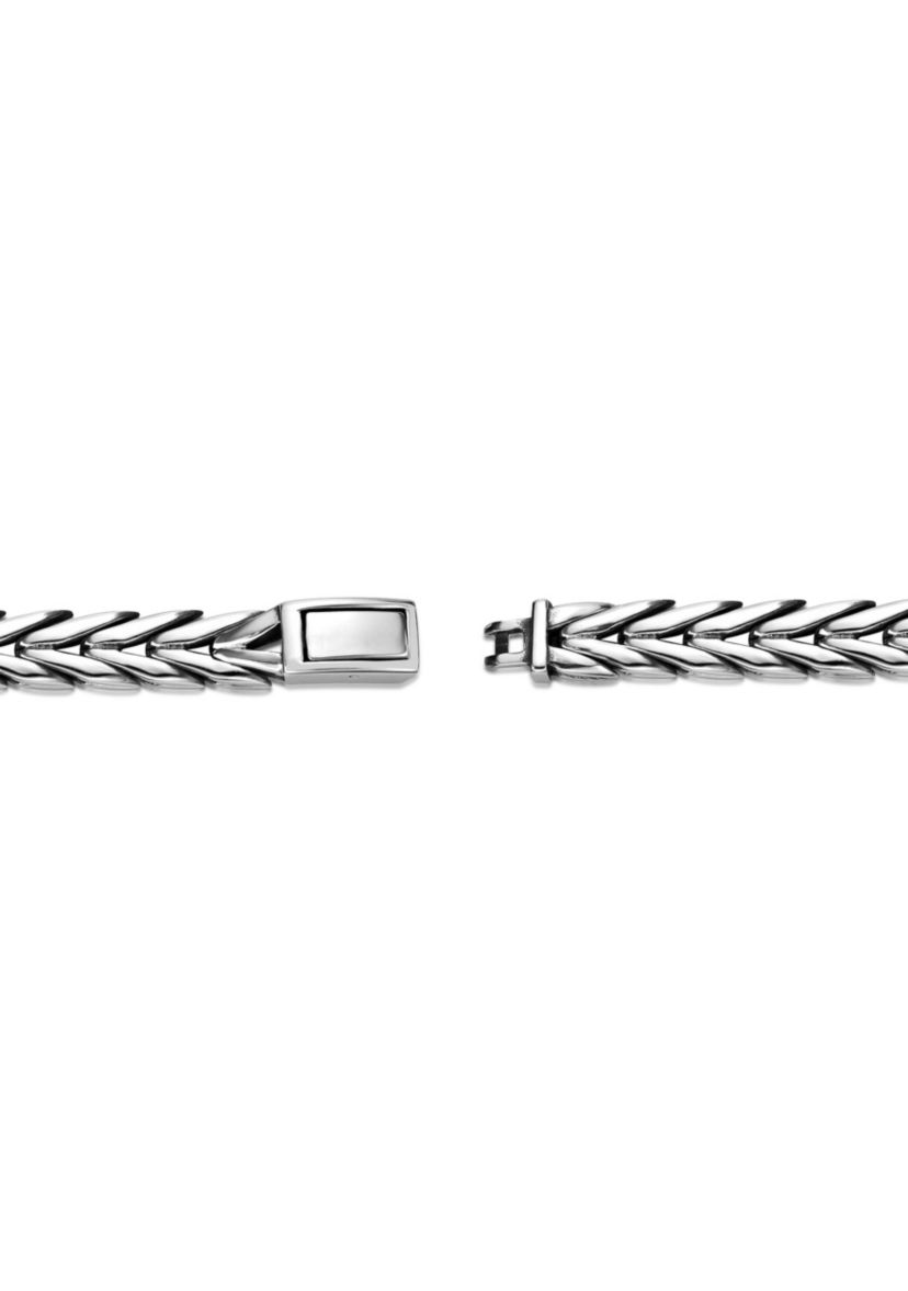 Stainless Steel 9mm Chevron Bracelet in 9"