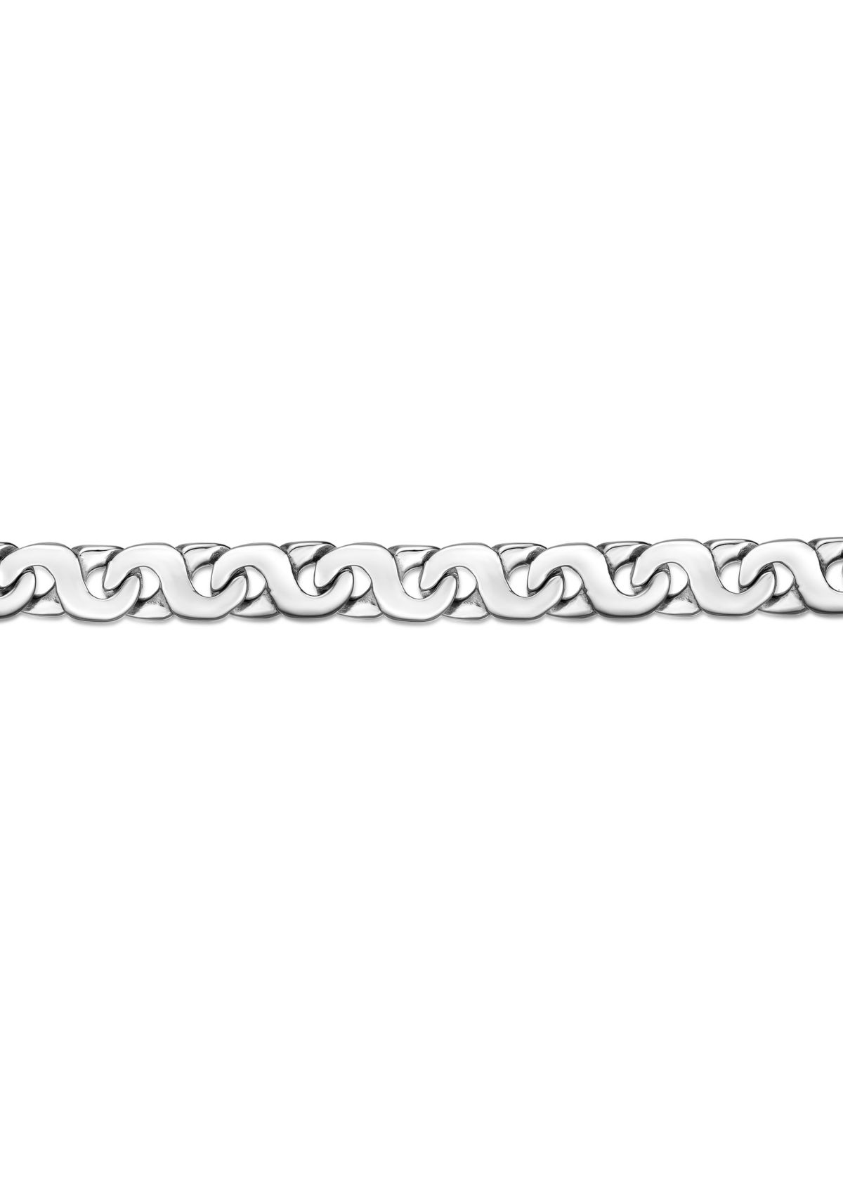 Stainless Steel 9mm Link Chain Bracelet in 8.5"