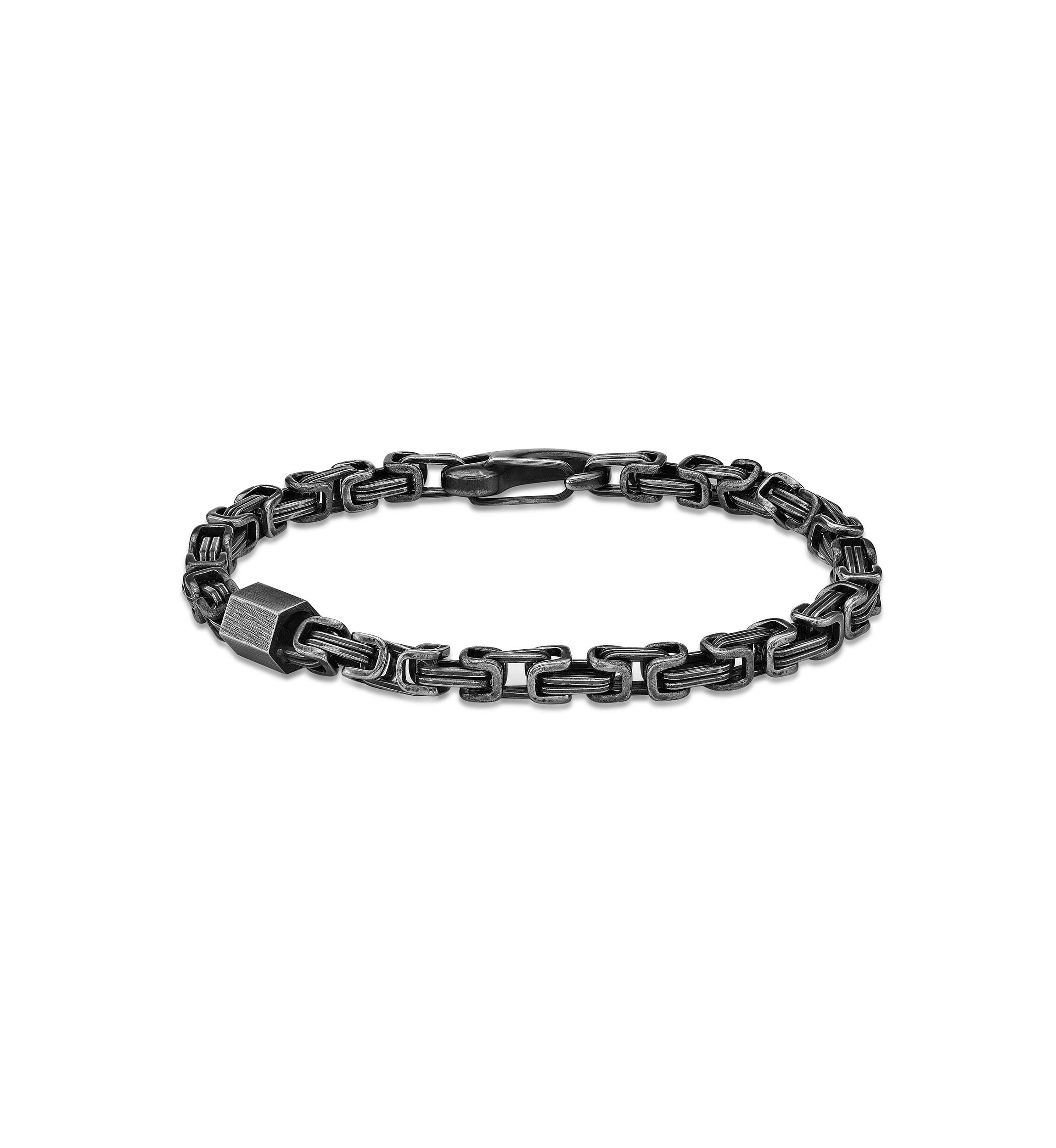 Stainless Steel Bracelet with  Antique Black Ip