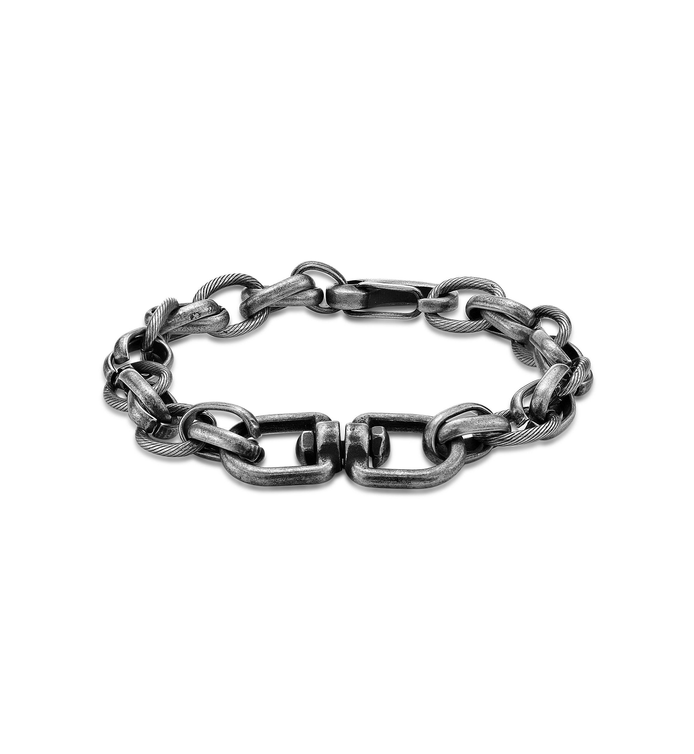 Stainless Steel Bracelet with  Antique Black Ip
