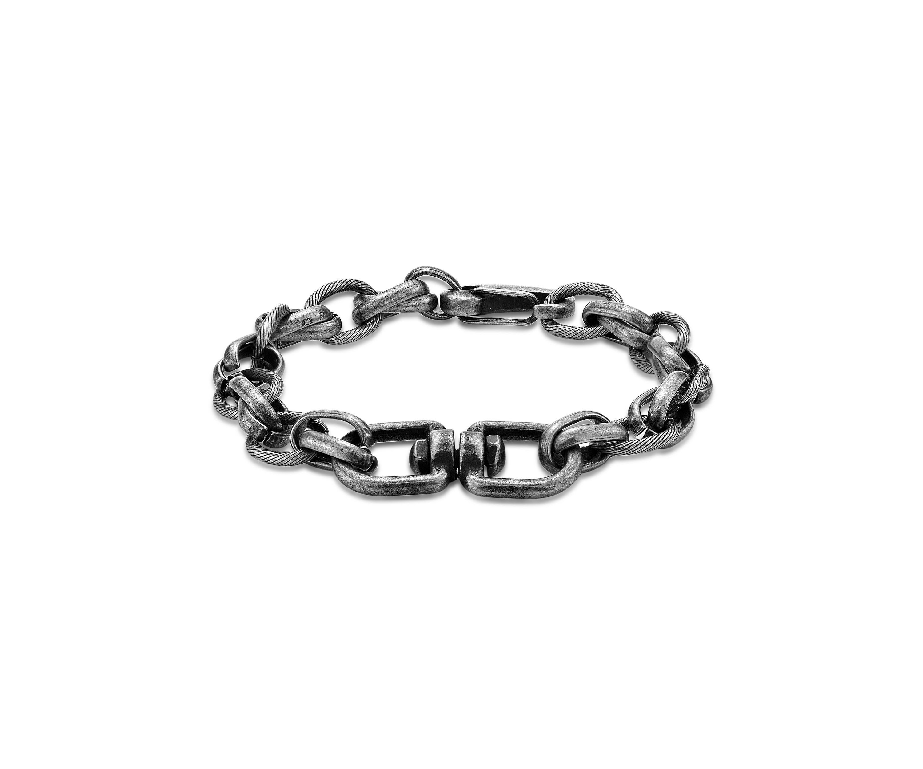 Stainless Steel Bracelet with  Antique Black Ip