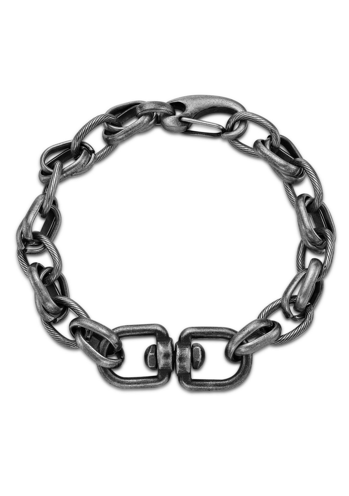 Stainless Steel Bracelet with  Antique Black Ip