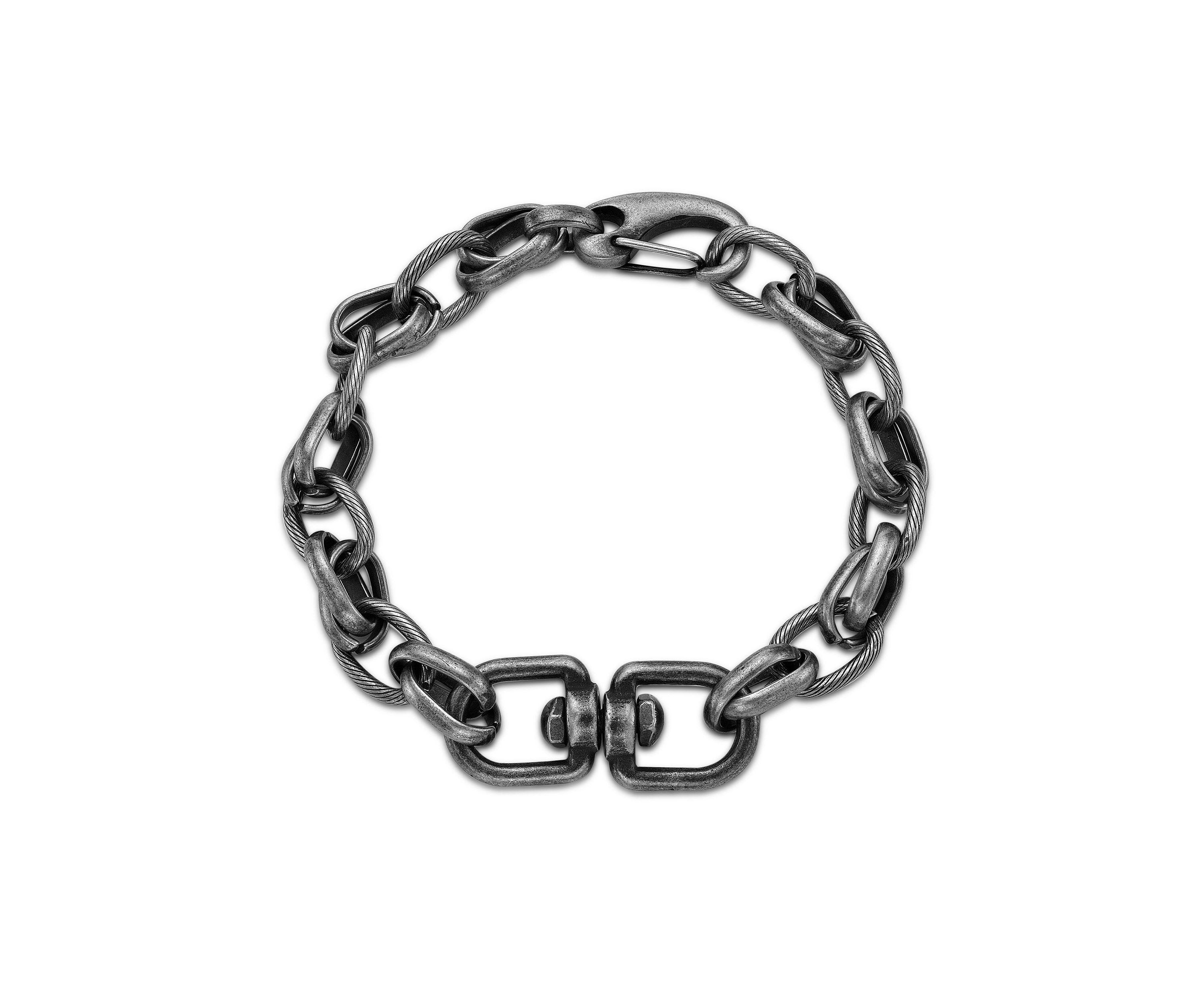 Stainless Steel Bracelet with  Antique Black Ip