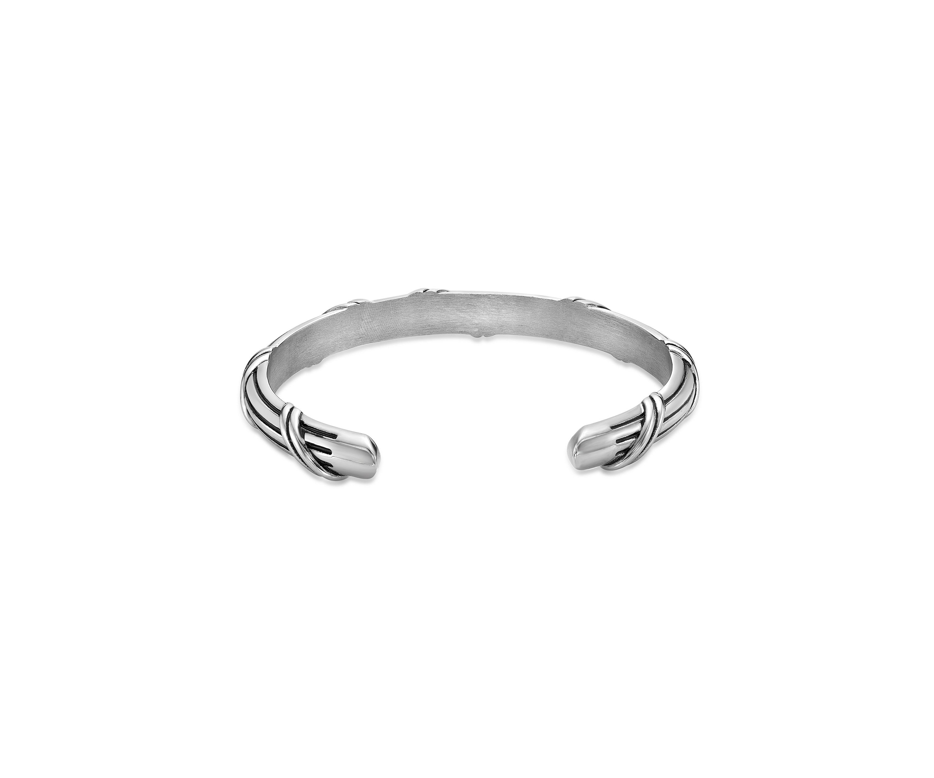 Matte Finish Stainless Steel Cuff bangle Bracelet