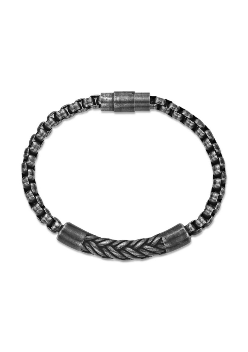 Stainless Steel Bracelet with  Antique Black Ip