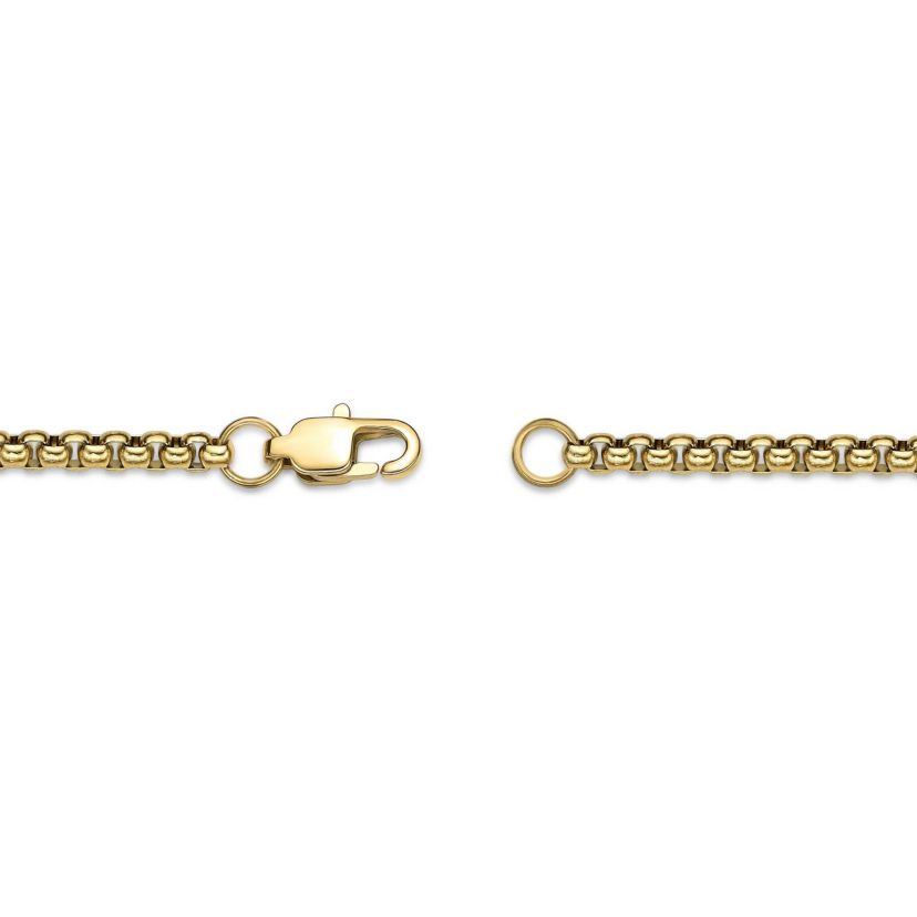Black and Gold Tone Ion Plated Stainless Steel Cross Pendant Necklace